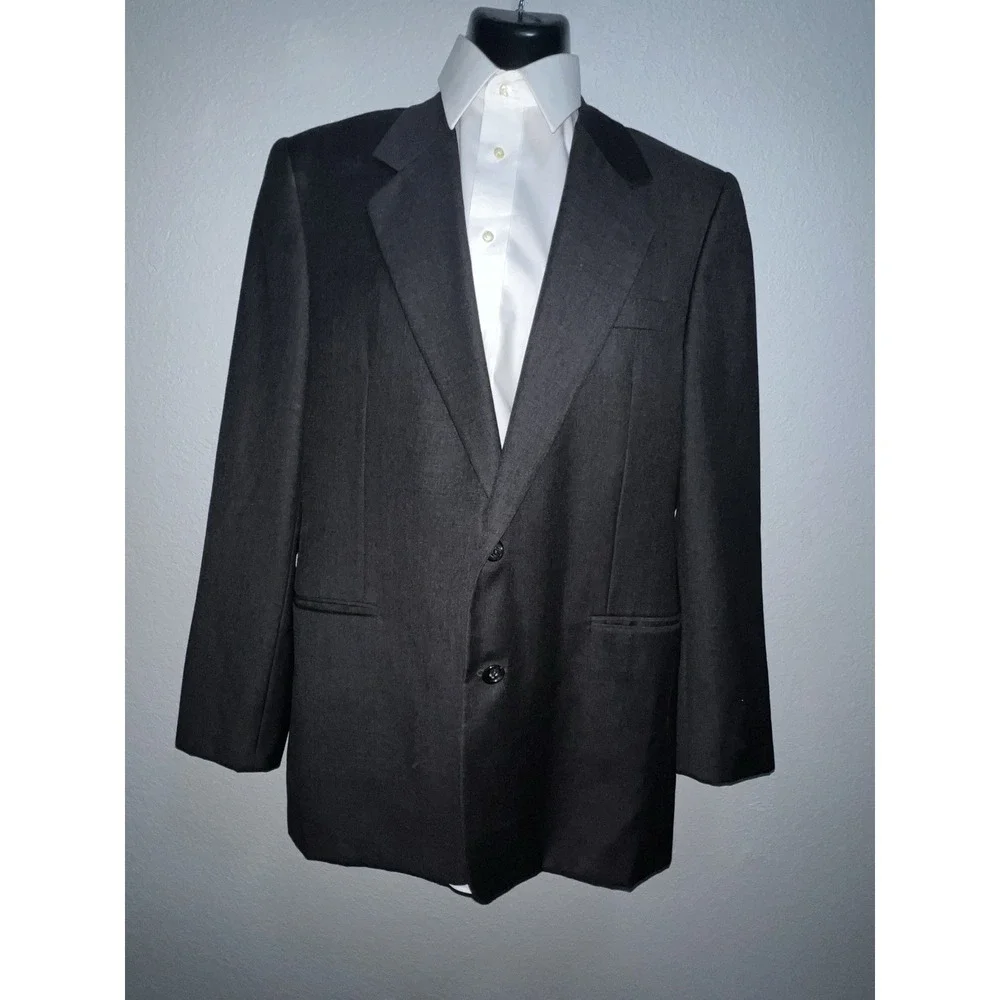 Loro Piana Wool Blazer Mens 40R Gray Boardroom Sport Coat Jacket 2 Button Notch